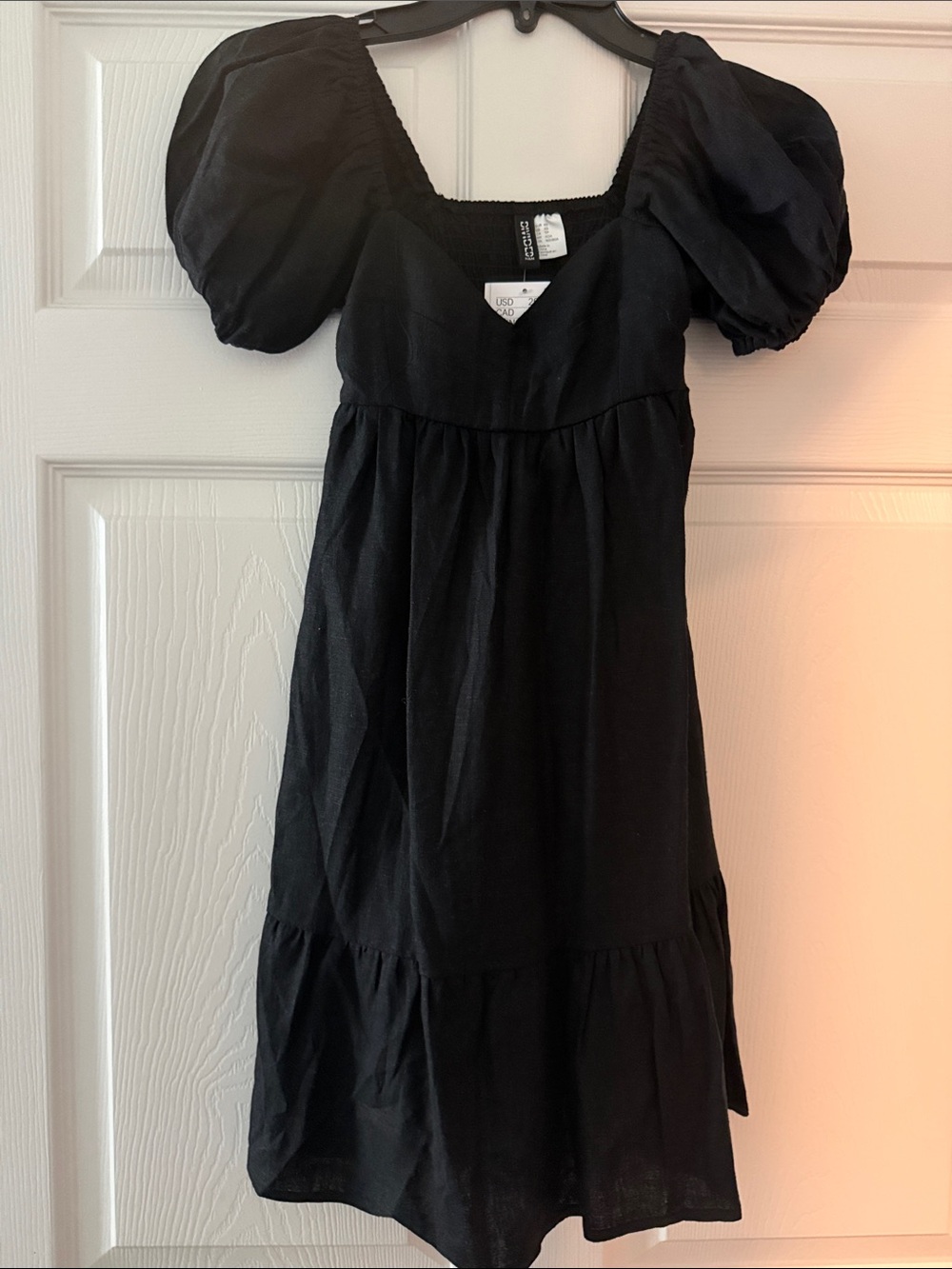 Black Puff-Sleeve Dress - Brand: Divided H&M